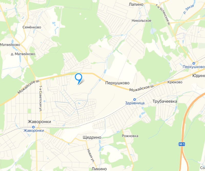 Расположение ЖК «Равновесие» на карте, Новый ЖК начнут строить у села Перхушково