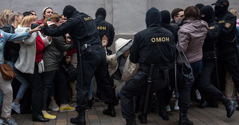 Протесты в Беларуси, Бой-баба Мария Колесникова