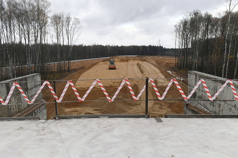 Дорожные работы на участке, Воробьёв: развязку на выезде из Трёхгорки откроют в декабре