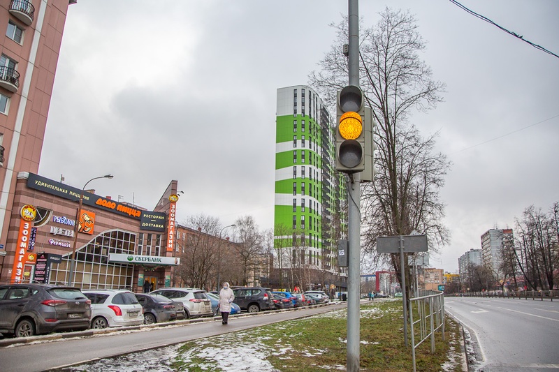 Светофор у дома №122А на Можайском шоссе, Два новых светофора заработали в Одинцово