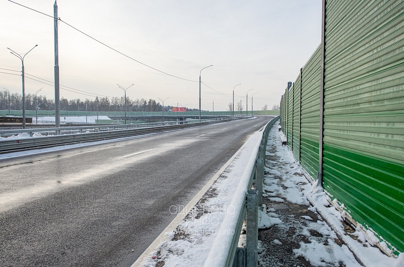 Новая развязка в сторону Москвы на 25 км Минском шоссе в Одинцово