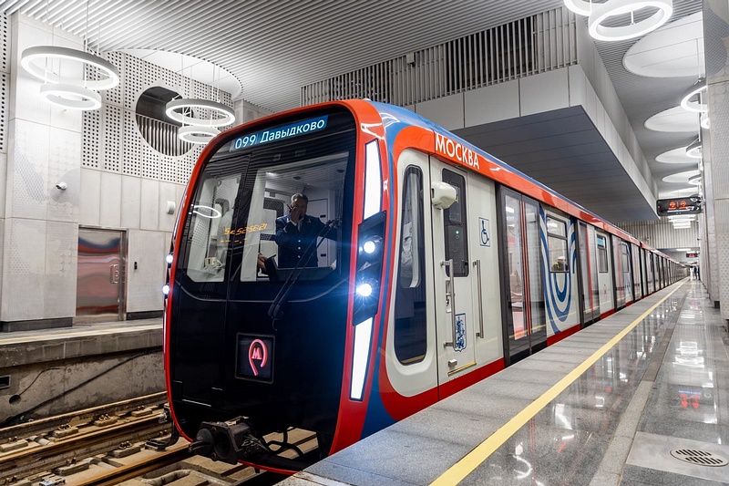 Новый поезд метро «Москва-2020», Сразу 10 станций Большой кольцевой линии метро открыли в Москве, состав, вагон, поезд, метро