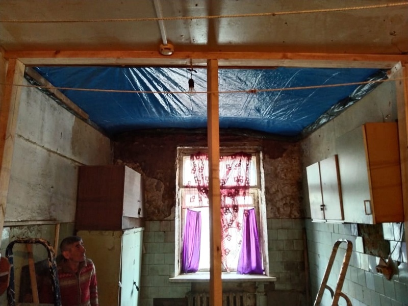 Устранение обрушения, В Одинцово в жилом доме обрушился потолок