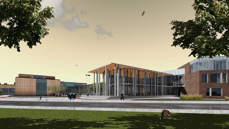 Учебный корпус, общежития и стадион достроят для гимназии имени Примакова в Раздорах в 2023 году