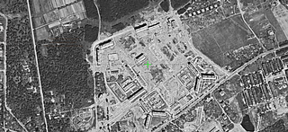 4й мкр ул. Ново-Спортивная, ул. Говорова, Семидомики, Можайское ш. 1980г. Со спутника. 5-го микрорайона ещё нет, ул. Чикина только строится