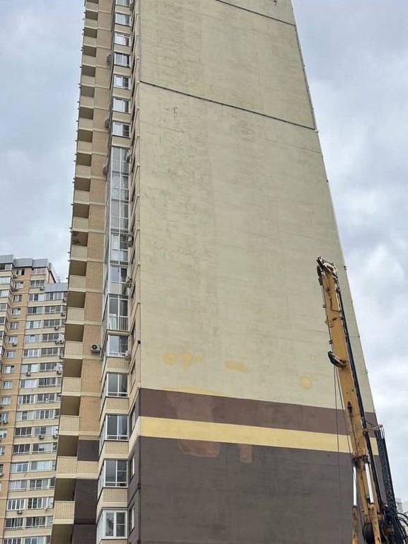 Главгосстройнадзор: повреждённый фасад дома в ЖК «Одинбург» полностью восстановлен