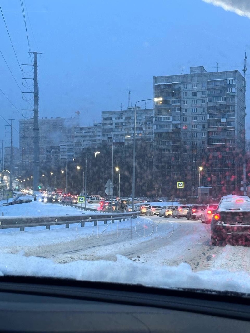 Одинцово стоит в пробках, Последствия снегопада в Одинцовском округе