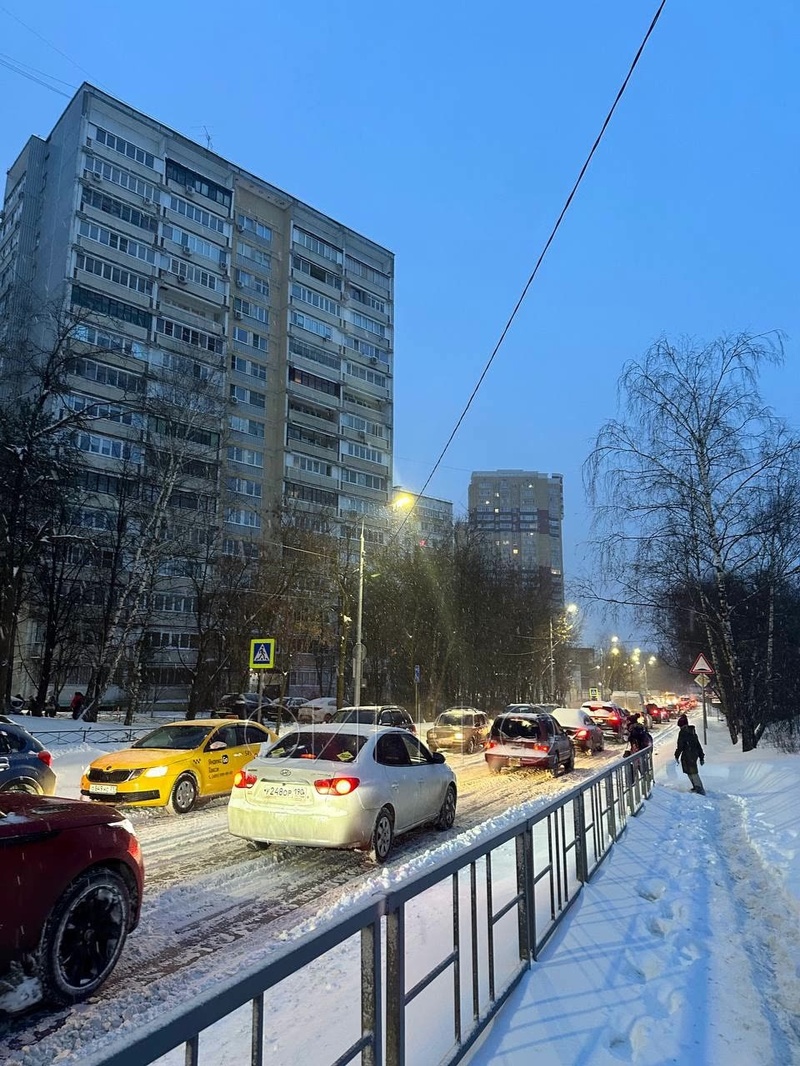 На дорогах Одинцово — пробки, Последствия снегопада в Одинцовском округе