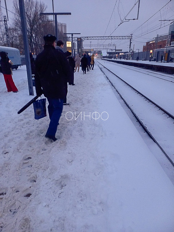 Железнодорожная станция «Одинцово», Последствия снегопада в Одинцовском округе
