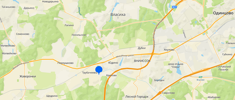 ЖК «Эльйон» на карте, Многоквартирный ЖК подселили к двум деревням в Одинцовском округе