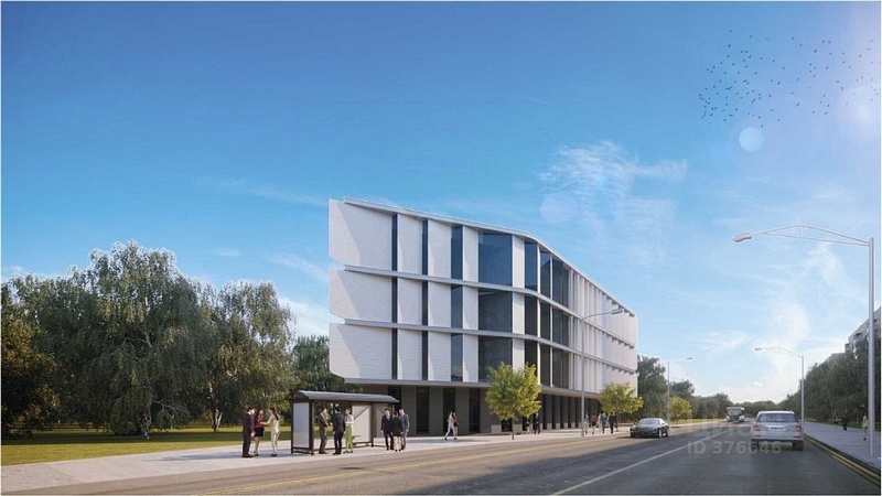 Визуализация здания медцентра, Трёхэтажный медицинский центр хотят «посадить» на загруженную улицу Одинцово