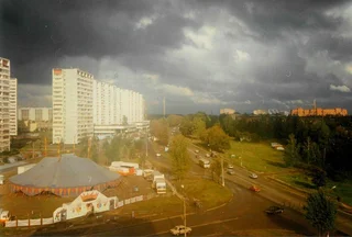 1996 г. Цирк Шапито. перекрёсток Чикина и Можайки