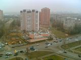 Вид на строящийся 7-й микрорайон с Чикина 2