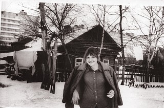 Двор дома№18по ул. Советской. Многоэтажное здание на заднем плане, по ул. Свобода.